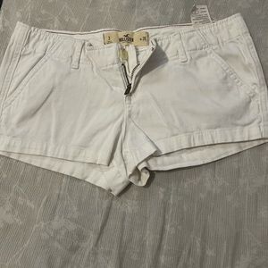 Hollister white short shorts
